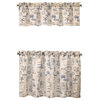 By The Sea Kitchen Curtain, 24" Tier