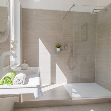 Rénovation d'une salle de bain, style contemporain