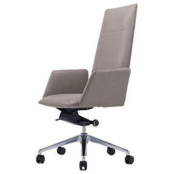 Cia Modern Gray High Back Executive Office Chair