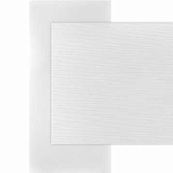 Gobi Horizontal 4ft. x 8ft. Glue Up PVC 3D Wall Panels, White Matte