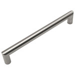 Door Corner - Cosmas Contemporary Cabinet Hardware, Satin Nickel, 6-13/16" Pull - Affordable Cosmas contemporary cabinet hardware features a warm oil rubbed bronze or elegant satin nickel finish. Nothing on the market provides better value or lasts longer than Cosmas branded products.