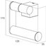 Nomad Toilet Roll Holder, Black, No Cover