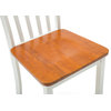 Bloomington Dining Chair, Set of 2, Cream/Honey Oak