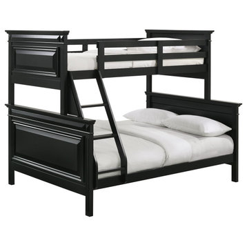 Calloway Twin over Full Bunk Bed, Antique Black