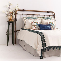 Enchanted Forest Bedding Adorned with Beautiful Peacocks and Deep Blue Sequins - Products