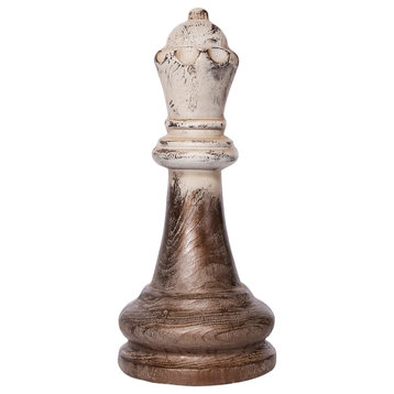 A&B Home Magnesia Chess Piece Finial, Antique Finish D9X20.5"