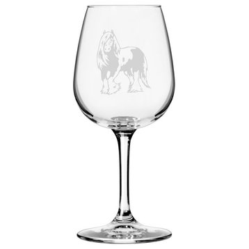 Gypsey Vanner, Body, Alternate Horse All Purpose 12.75oz. Libbey Wine Glass