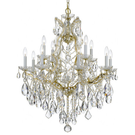 Crystorama Lighting Group 4413-CL-S Maria Theresa 13 Light 28"W - Gold