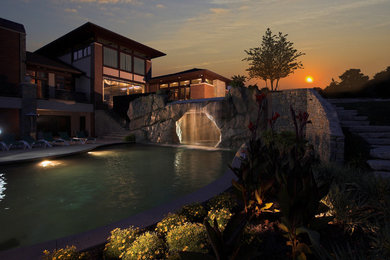 Pool - contemporary pool idea in New York