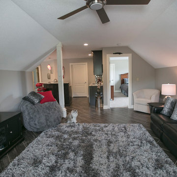Second Story Addition - Family Room w/bar