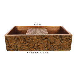 Autumn Tiger Farmhouse Apron Patina - Kitchen Products