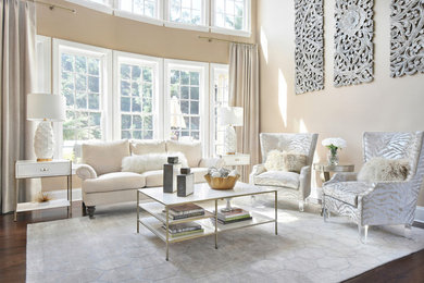Inspiration for a transitional living room remodel in Atlanta