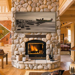 Canoe - 36" x 72" -  Extra Large Original Painting, by Katy Karnes - Paintings