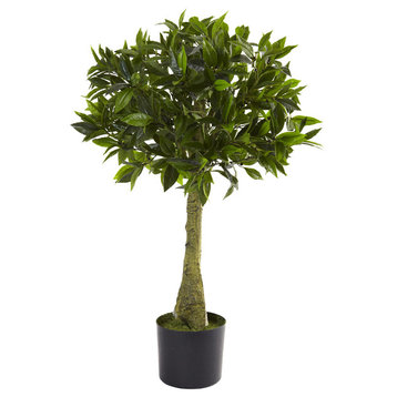 3' Bay Leaf Topiary, UV Resistant, Indoor and Outdoor
