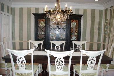 Inspiration for a transitional dining room remodel in St Louis