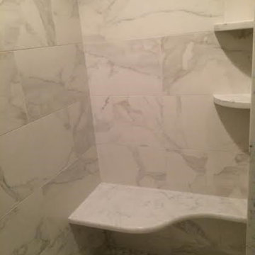 Calcutta Porcelain/Quartz Shower