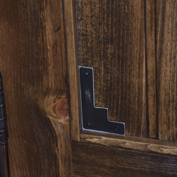 Custom 3" Thick Knotty Pine Door