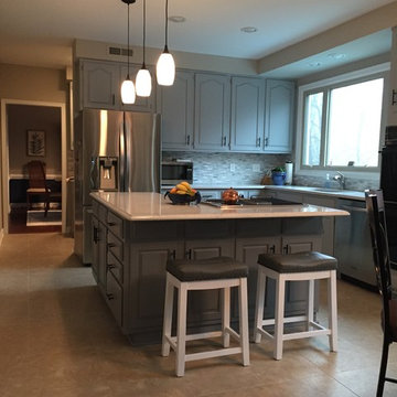 Painted Kitchen Cabinets and other economical updates