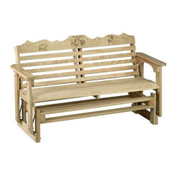 Wildlife Series Treated Porch Glider - Outdoor Gliders