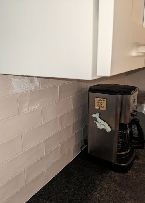 Kitchen Backsplash. Before and After!