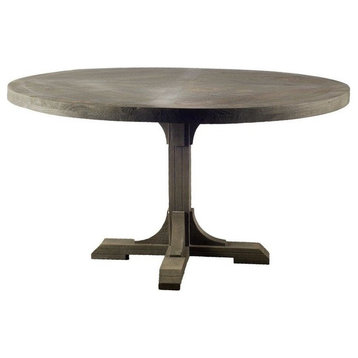 Barrett IV Light Brown Solid Wood 54" Round Dining Table