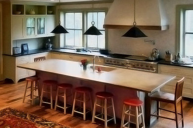 Example of a huge arts and crafts kitchen design in Philadelphia