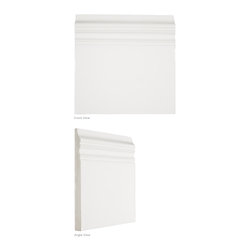 Stuccio Ceramic Tile - Snow Gloss 6" x 6" Baseboard - Tile