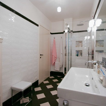 Bagno bianco e nero CM