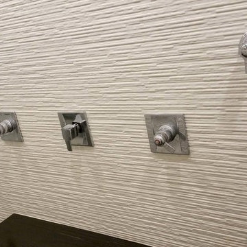 Double Walk In Shower w/Rain Shower Head & Jets