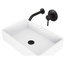 VIGO Magnolia Handmade Matte Stone Vessel Sink With Wall Mount Faucet