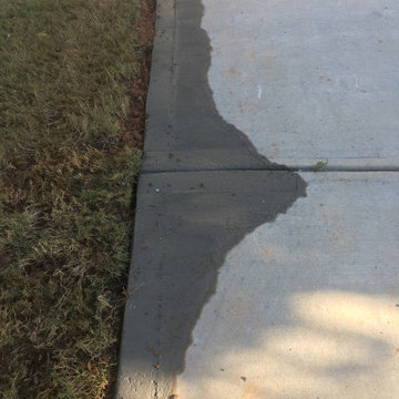 Water Leak under Driveway Concrete