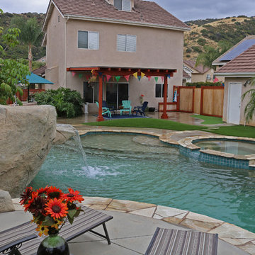 Artificial Grass Pool Area