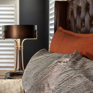 Bold, Masculine Master Bedroom