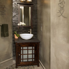 Cherry blossom sink bathroom