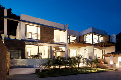 Contemporary exterior home idea in Barcelona