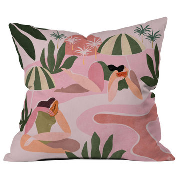 Deny Designs Maggie Stephenson How I Will Spend The Summer Outdoor Pillow, 16"