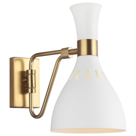 Joan Task Sconce, Matte White