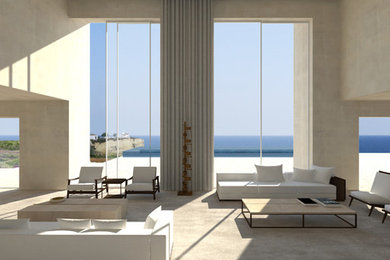 Home design - huge contemporary home design idea in New York