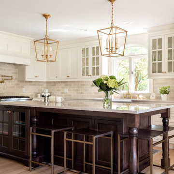 Light and Dark Kitchen Cabinets Cheshire, CT