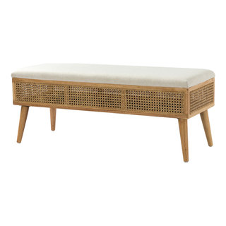 Charla Bench in Beige Oak