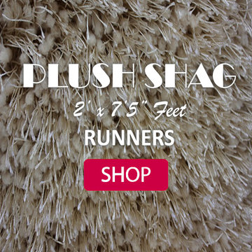 PLUSH SHAG IN SIZE 2' ft. x 7'5" ft. AREA RUG RUNNER