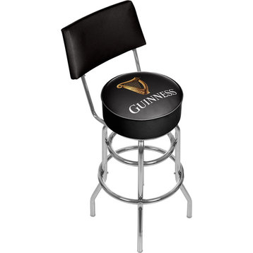Bar Stool - Guinness Harp Stool with Foam Padded Seat and Back