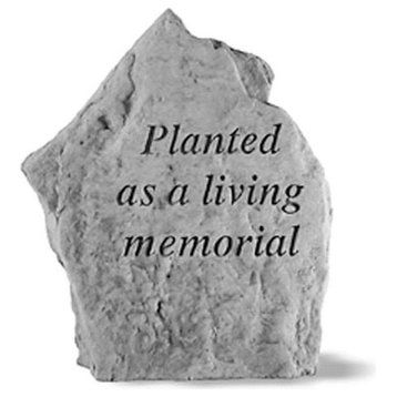 "Planted As A Living Memorial" Memorial Garden Stone
