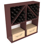 Wine Racks America - Solid Case/Bottle Storage Bin, Pine, Walnut - Store cases and bottles together in our versatile and durable option from the bottle bin storage family. Easy assembly and bottle loading makes this rack perfect for any collector. Made from high quality solid pine or redwood, this wine bin is built to last. That is guaranteed.