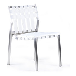 Wintons Teak Salma Strap SS Chair - Outdoor Dining Chairs