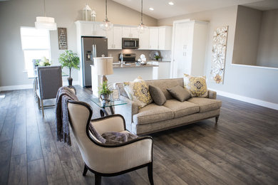 Family room - transitional family room idea in Cedar Rapids
