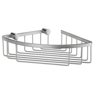 Sideline Design Corner Soap Basket Brushed Chrome