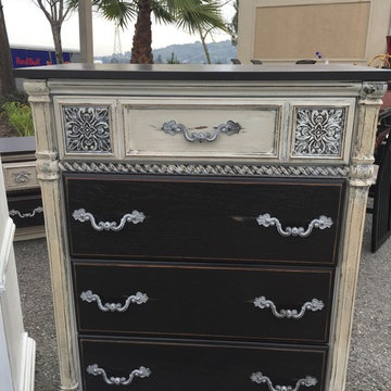 Shabby Restore finished restored chest.