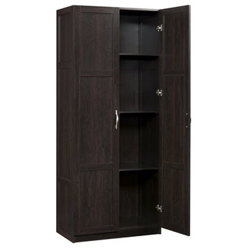 Sauder Select Engineered Wood Storage Cabinet in Cinnamon Cherry Finish