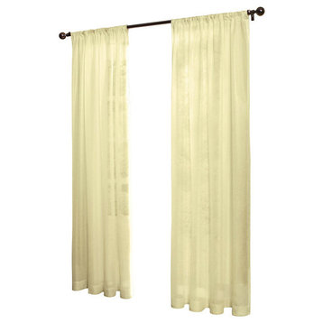Weathershield Pole Top Curtain Panel 50 x 84 in Ivory